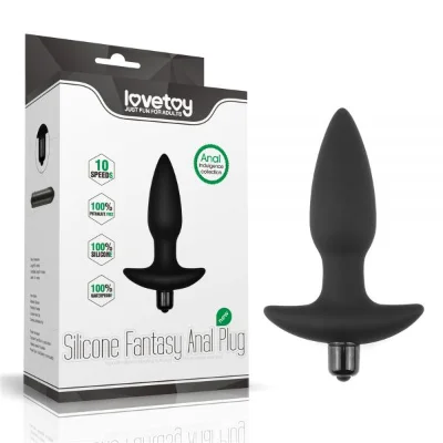 Анальная пробка с мощным виброэлементом и 10 режимами вибрации Vibrating Anal Plug