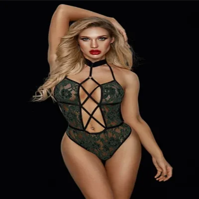 Шикарный боди с открытой спиной и переплетами спереди Penelope S/M