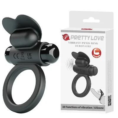 Эрекционное кольцо с вибрацией Pretty Love Vibrant penis ring - DEBONAIRE