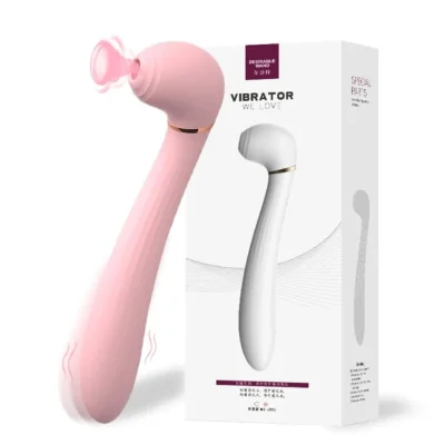 Вибромассажёр вакуум и вибрация "Desirable wand", 10 режимов, цвет розовый