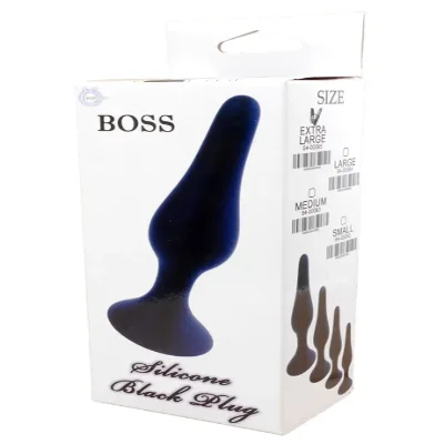 Анальный плаг Silicone Plug Black - Extra Large