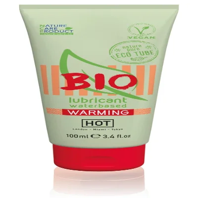 Смазка веганская с согревающим эффектом Hot Bio lubricant Warming на водной основе 100 мл
