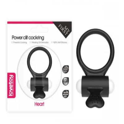 Эрекционное виброкольцо Power Clit Cockring черный