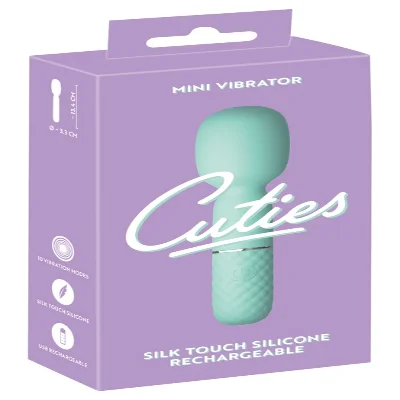 Бархатистый силиконовый мини-вибратор с 10 универсальными режимами Cuties