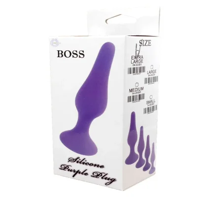 Анальный плаг Silicone Plug Purple - Medium