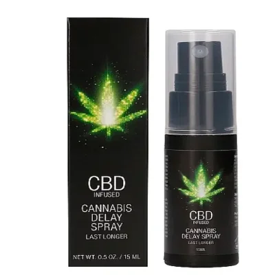 Спрей пролонгирующий Shots - CBD Cannabis Delay Spray, 15 ml