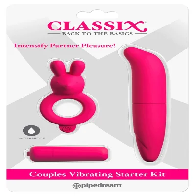 Набор 3в1 CLASSIX Couples Vibrating Starter Kit (мини вибратор, эрекционное кольцо, вибро пуля)