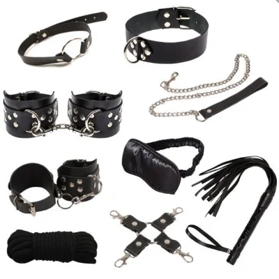 Набор Exxtreme Sex BDSM Leather Set Max, Black кожа
