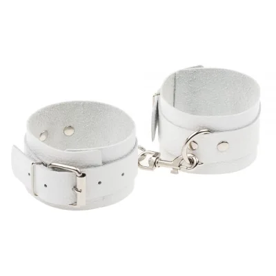 Оковы Leather Standart Leg Cuffs, White