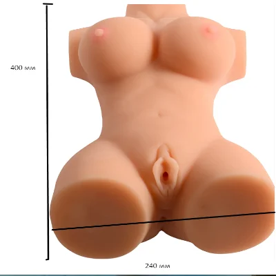 Мастурбатор-торс Busty Lady Solid Silicone Sexy Doll вагина-анус без вибрации телесный
