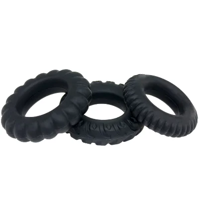 Набор эрекционных колец Cuddle Black Set 2 цвет черный