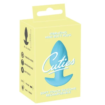 Анальная пробка с вибрацией Vibrating Mini Butt Plug Blue