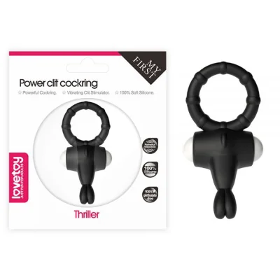 Эрекционное кольцо Power Clit Cockring, Black