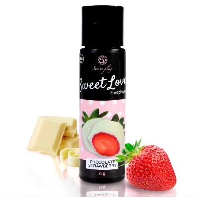 Гель для орального секса Secret Play - Sweet Love Strawberries & White chocolate Gel, 60 ml
