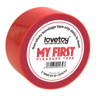 Красная лента для бондажа LOVETOY MY FIRST