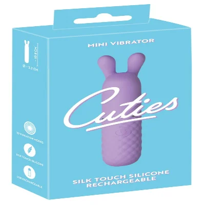 Мини-клиторальный вибратор c мягкими виброушками Cuties