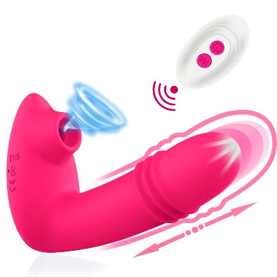 Вибромассажер вагинально- клиторальный "Blended orgasm", 10 режимов, цвет розовый, с пультом ДУ