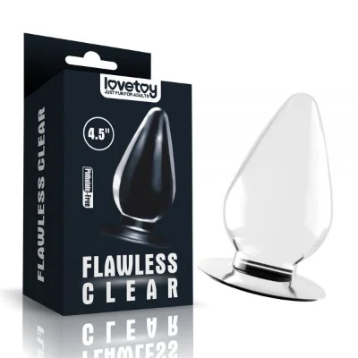 Анальная пробка 4.5'' Flawless Clear Anal Plug, Clear