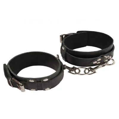 Оковы Leather Dominant Leg Cuffs, Black