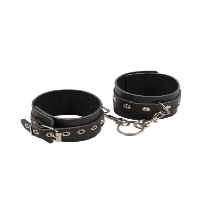 Наручники Leather Restraints Hand Cuffs, Black кожа