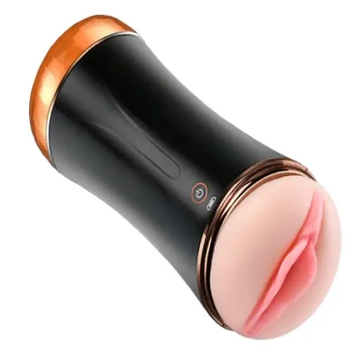 Мастурбатор с двумя входами и вибростимуляцией BOSS Vibrating Masturbation Cup USB 10 function + Interactive Function