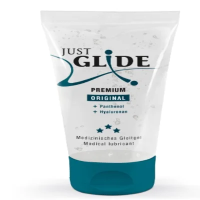 Лубрикант с гиалуроновой кислотой и пантенолом Just Glide Premium 200 мл (веганская)