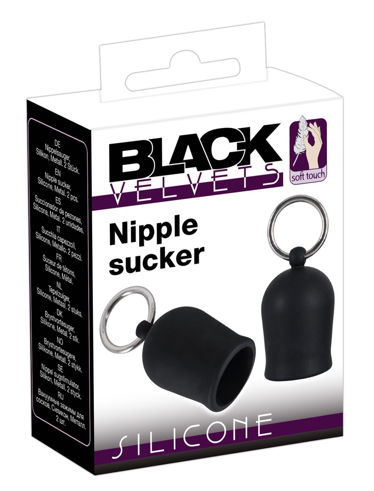 Жіночі помпи - Black Velvets Nipple Sucker - зображення 1