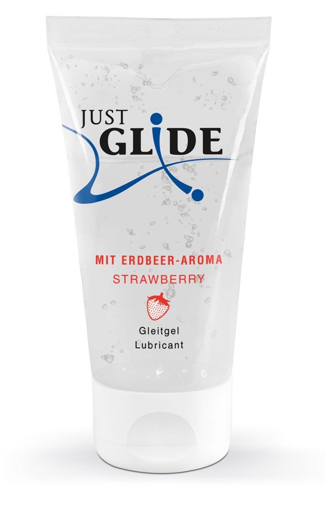 Лубрикант - Just Glide Strawberry, 50 мл - зображення 1