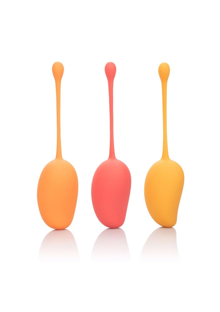 Набір вагінальних кульок - Calexotics Kegel Training Set Mango - зображення 1