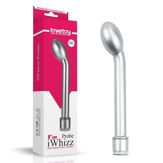 Стимулятор G-точки - iWhizz Probe G Spot 8" Silver - зображення 1
