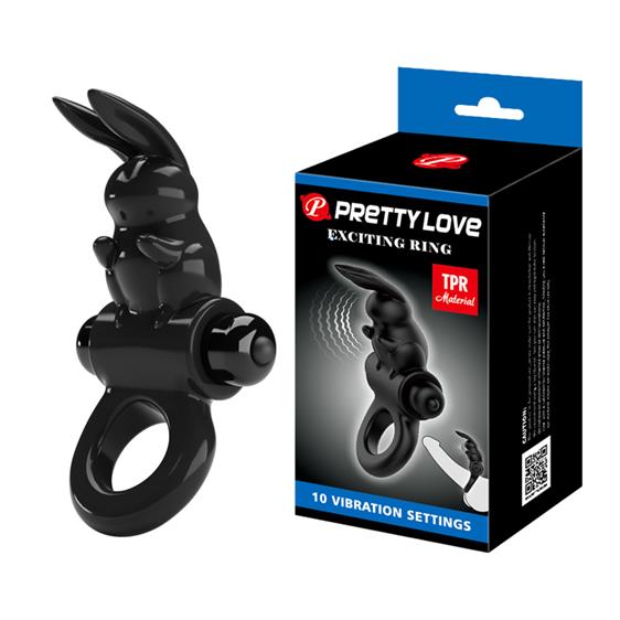 Ерекційне кільце - Pretty Love Exciting Ring Black - зображення 1