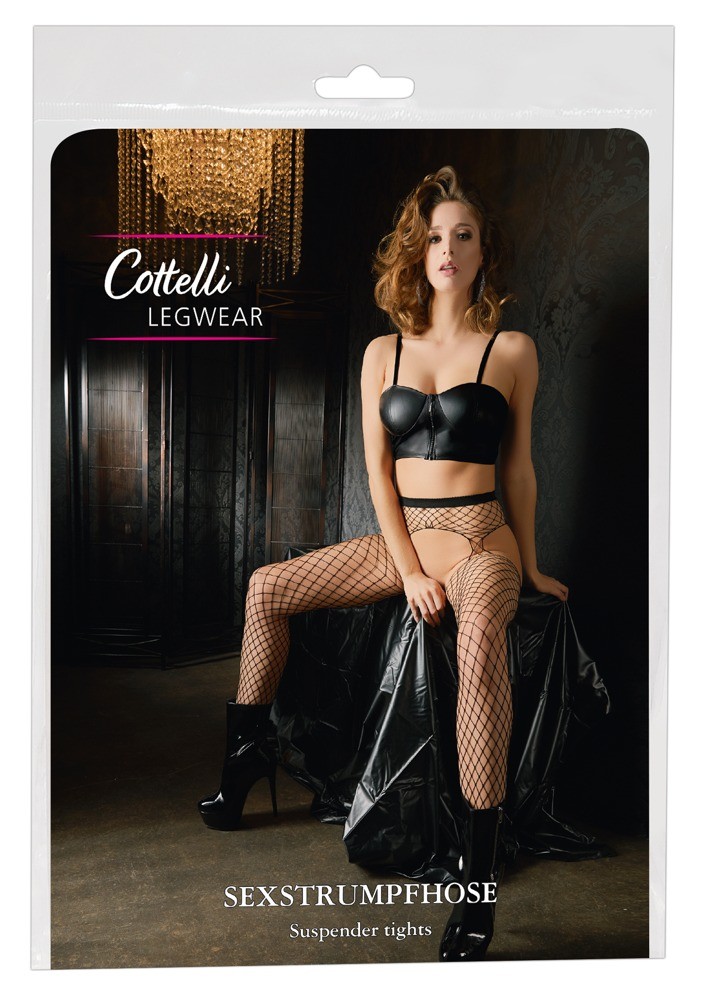 Колготки - 2530155 Cottelli Collection Sex Tights S-L - зображення 1