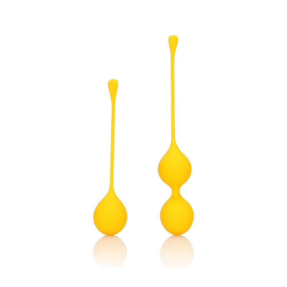 Набір вагінальних кульок - Loveline Silicone Kegel Balls Training Set Carambola - зображення 1