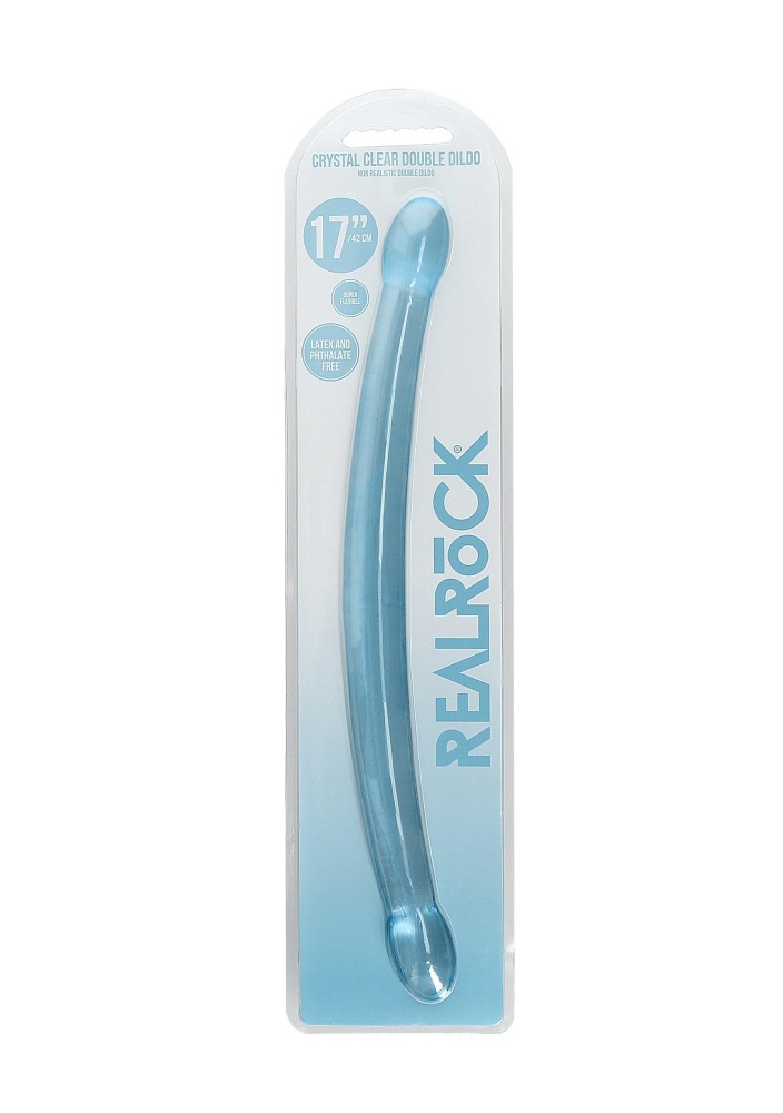 Двосторонній фалоімітатор - Realrock Double Dong 17" Blue - зображення 1