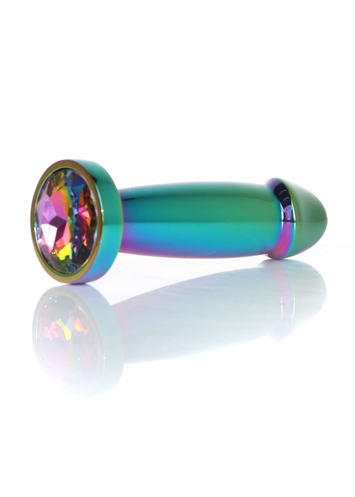 Анальна пробка - Jewellery Multicolour Penis Plug Clear S - зображення 1