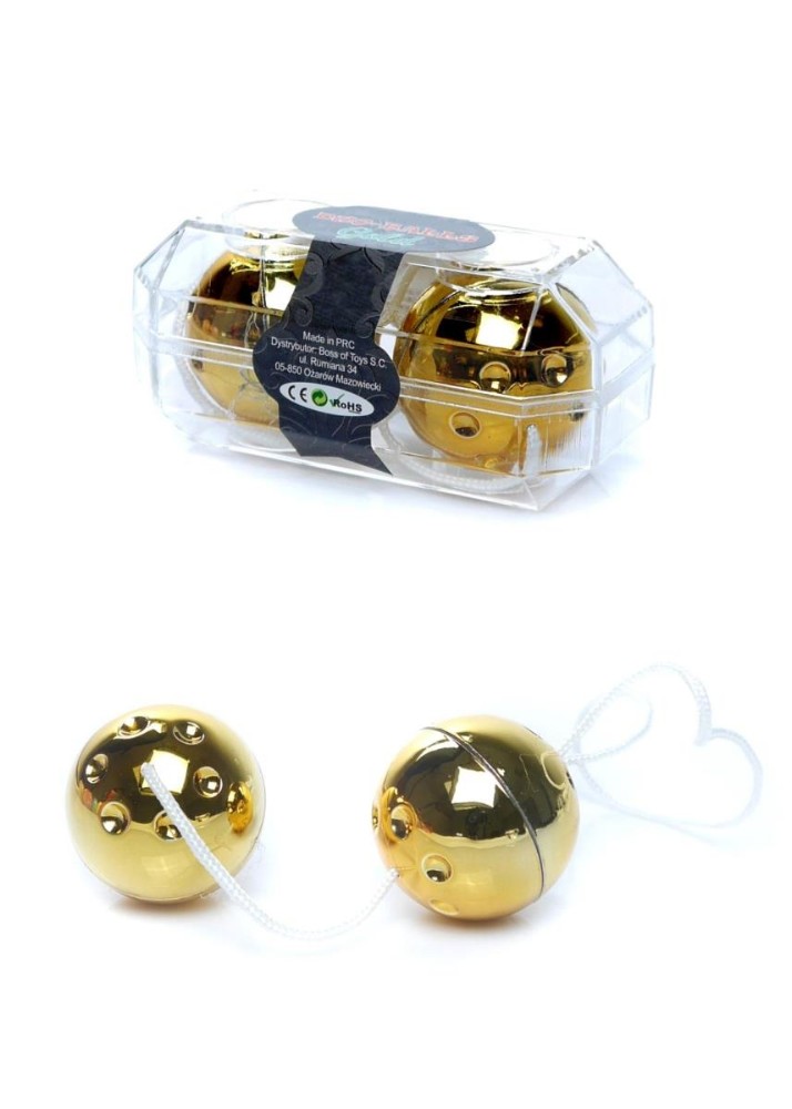 Вагінальні кульки - Duo-Balls Gold - зображення 1