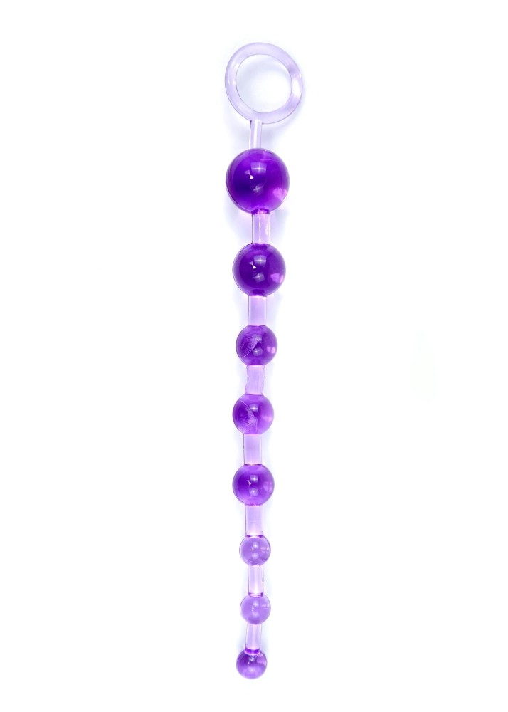 Анальний ланцюжок - Jelly Anal Beads Purple - зображення 1