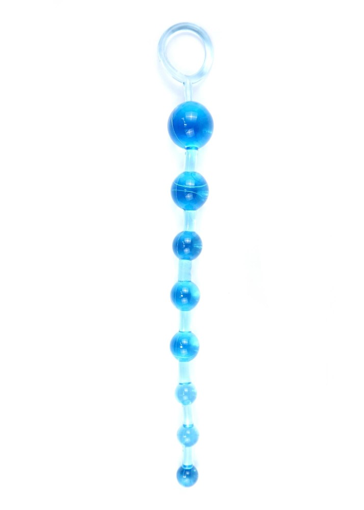 Анальний ланцюжок - Jelly Anal Beads Blue - зображення 1