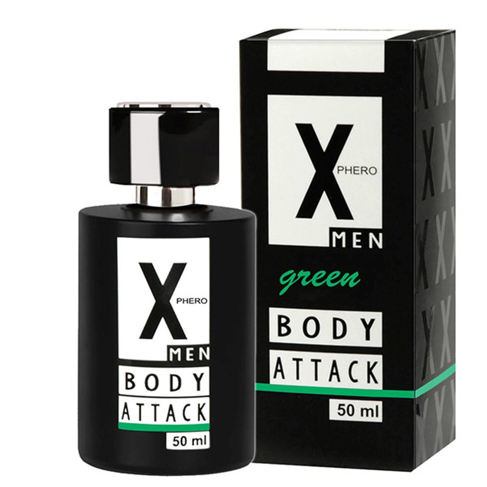 Чоловічі парфуми з феромонами - Aurora X Phero Men Body Attack Green, 50 мл - зображення 1