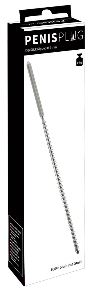 Уретральний стимулятор - Dip Stick Ripped 6MM - зображення 1