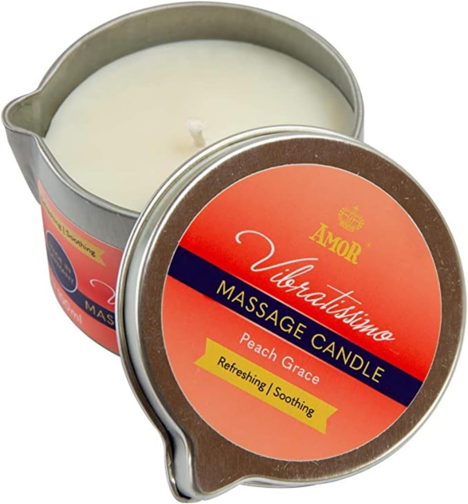 Масажна свічка - Vibratissimo Peach Grace, 50 мл - зображення 1