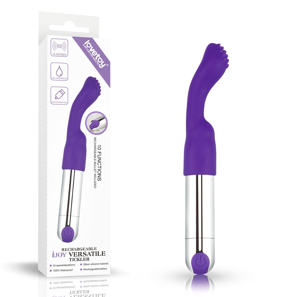 Кліторальний стимулятор - IJOY Rechargeable Versatile Tickler Purple - зображення 1