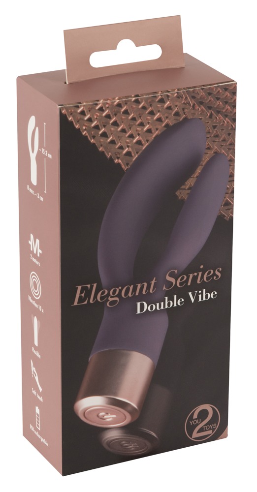 Hi-tech вібратор - Elegant Series Double Vibe - зображення 1