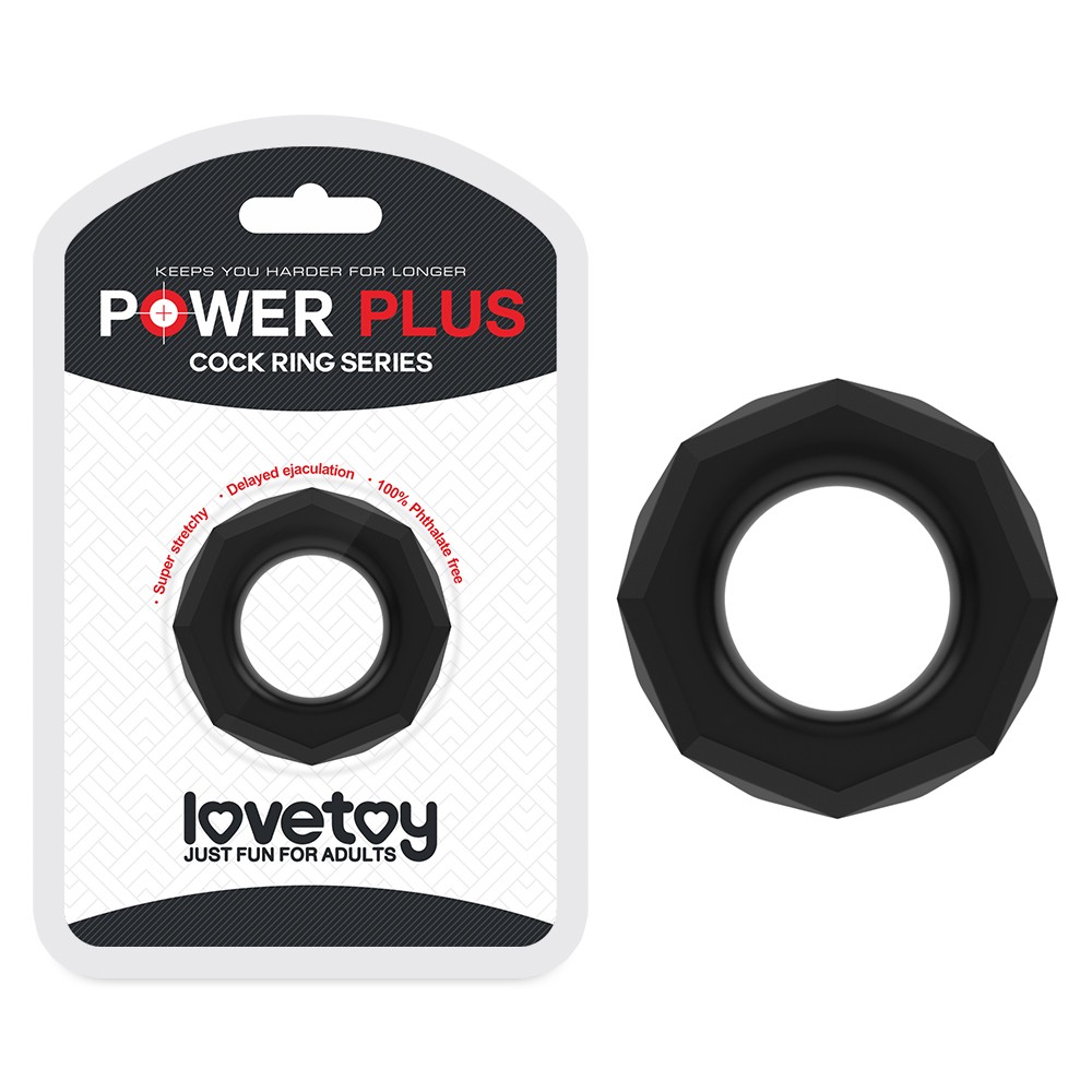 Ерекційне кільце - Power Plus Cockring 4 Black - зображення 1