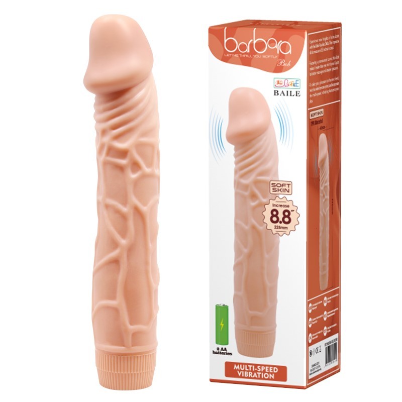 Вібратор - Barbara Bob Vibrator 8,8" Flesh - зображення 1