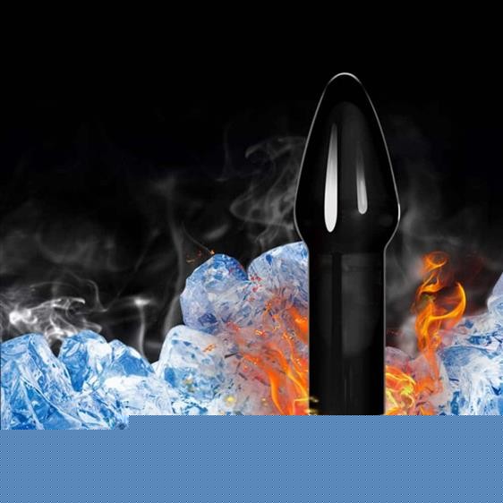 Анальна пробка - Glass Romance 5" Black - зображення 1