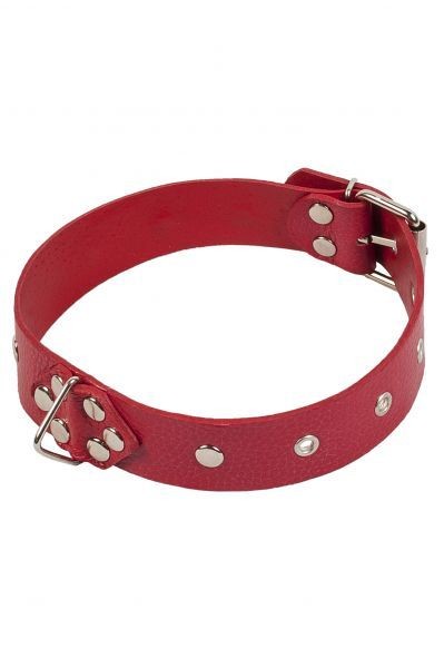 Нашийник Leather Restraints Collar Red - зображення 1