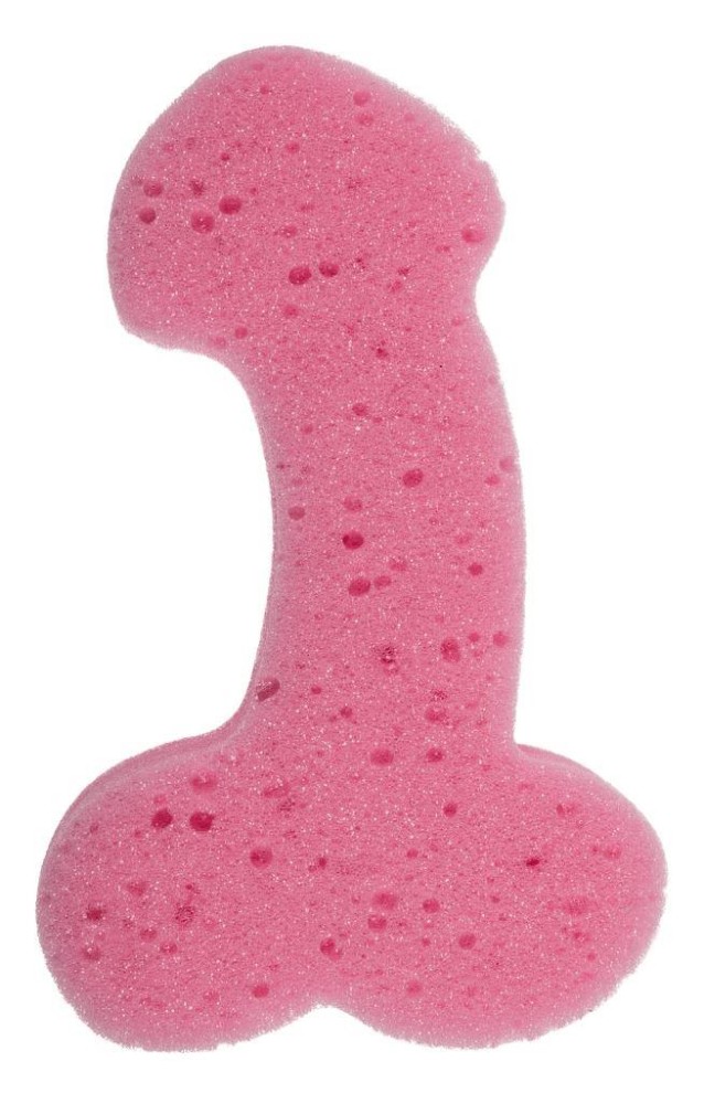 Губка для ванни Sponge Willy Pink, 19 см - зображення 1