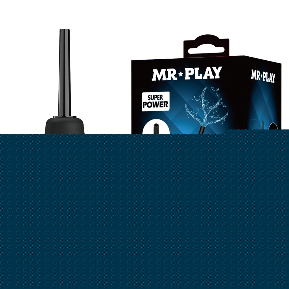 Анальний душ - Mr.Play Anal Douche Blkc Black - зображення 1