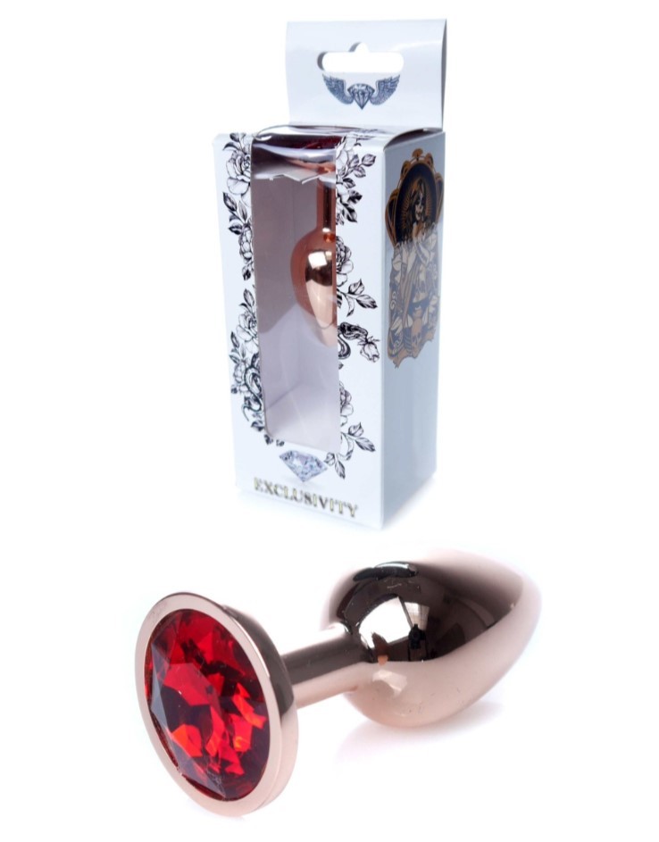 Анальна пробка - Jewellery Red Gold PLUG- Red - зображення 1